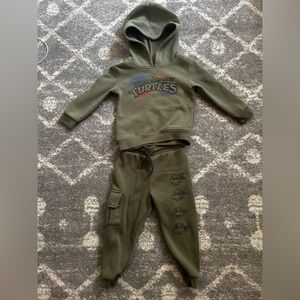 2T Ninja Turtles Pants& Hoodie Joggers Set